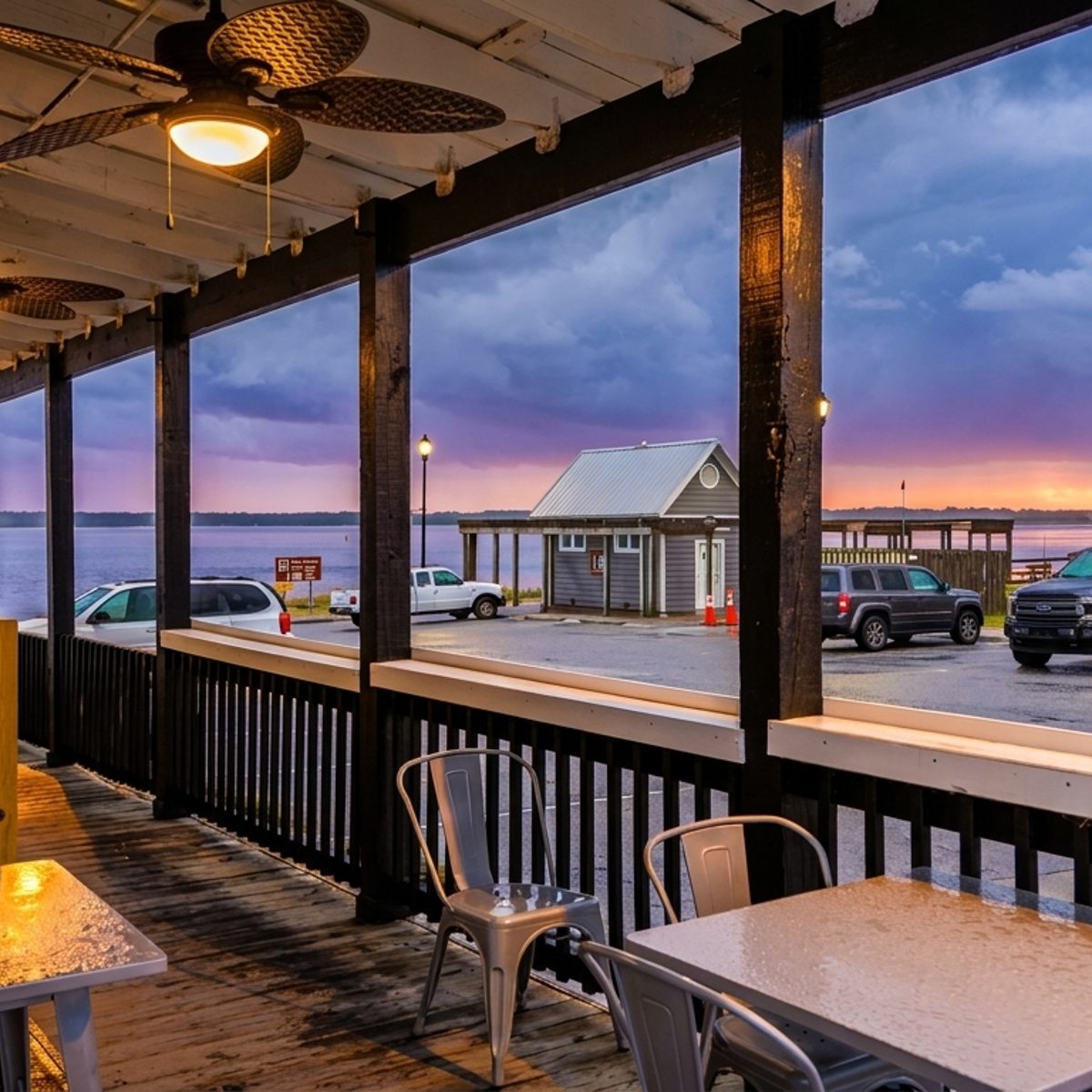 Waterfront breakfast on the Crystal Coast