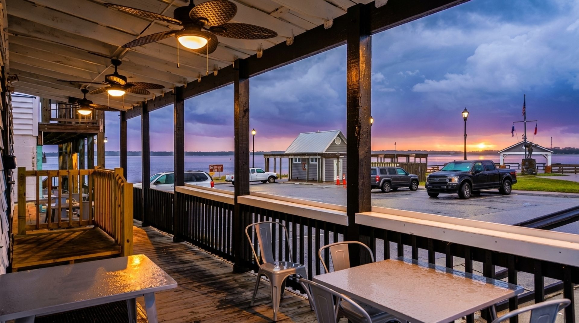 Waterfront breakfast on the Crystal Coast