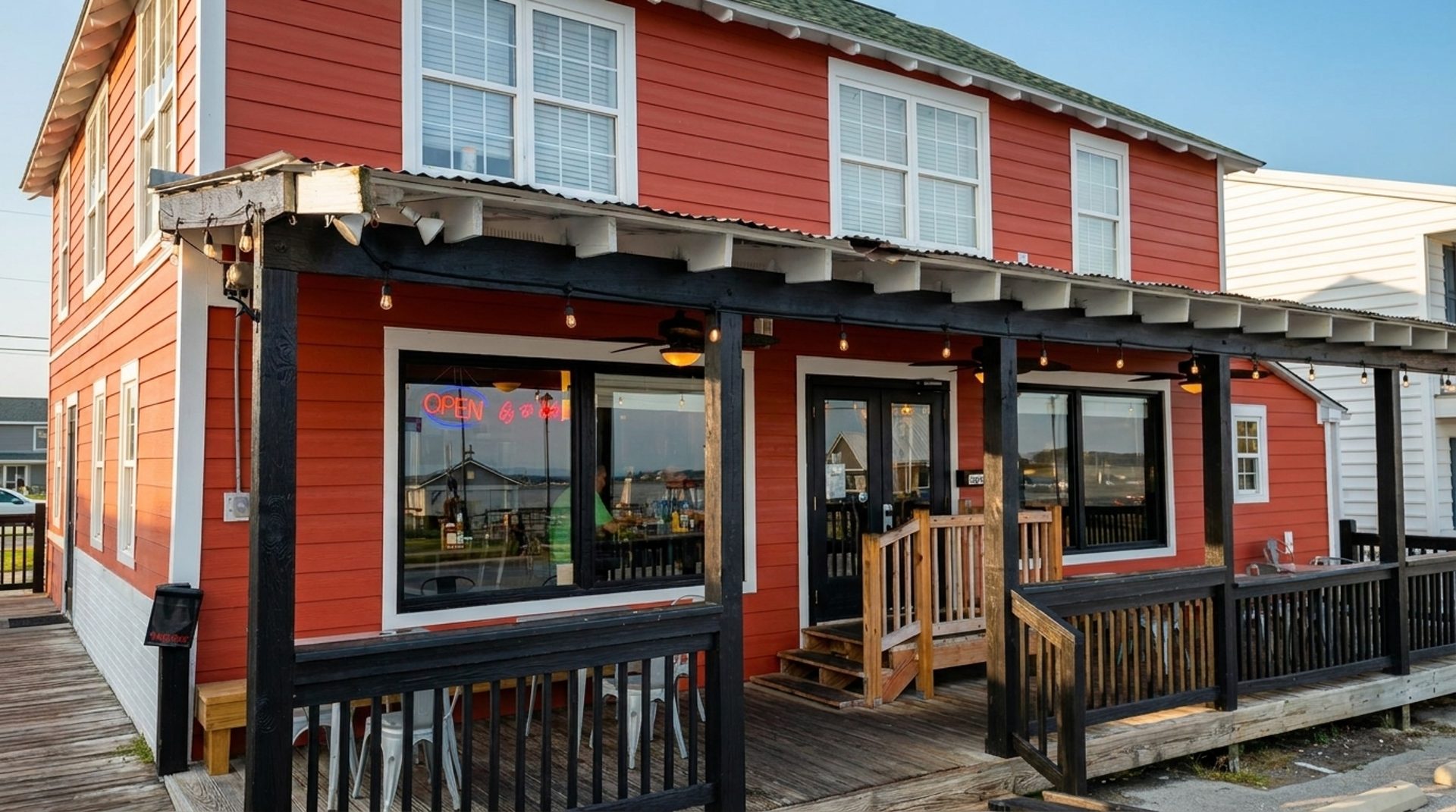 The Red Building on the Water